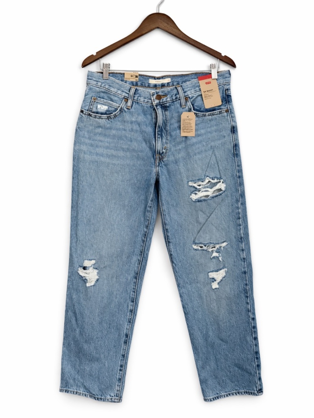 NWT Levi’s Orange Tab 94 Baggy Jeans Women’s 29 Distressed Straight Leg Relaxed